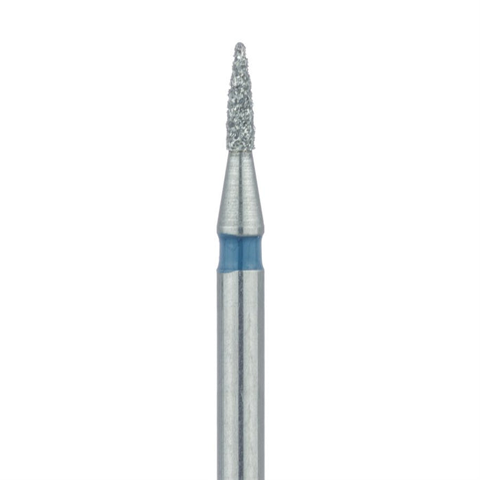 Short Flame Diamond Bur, 1mm Ø, Medium, HP - 860-010-HP - Avtec Dental
