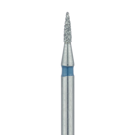 Short Flame Diamond Bur, 1mm Ø, Medium, FG - 860-010-FG - Avtec Dental