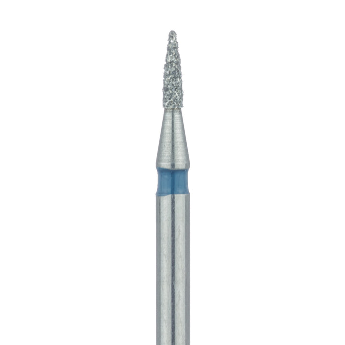 Short Flame Diamond Bur, 1mm Ø, Medium, FG - 860-010-FG - Avtec Dental