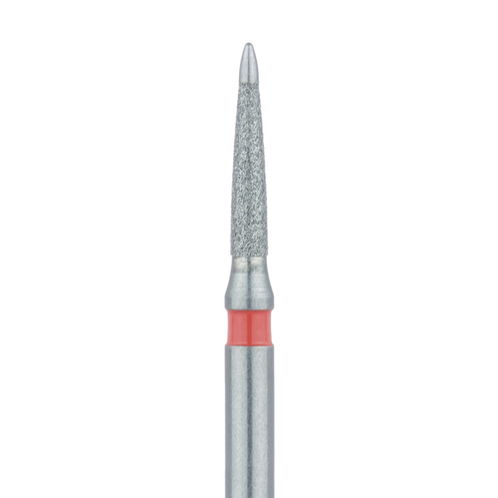 Flame Diamond Bur, Safe End, 1.2mm Ø, Fine, FG - 861KF-012-FG - Avtec Dental