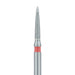 Flame Diamond Bur, Safe End, 1.2mm Ø, Fine, FG - 861KF-012-FG - Avtec Dental