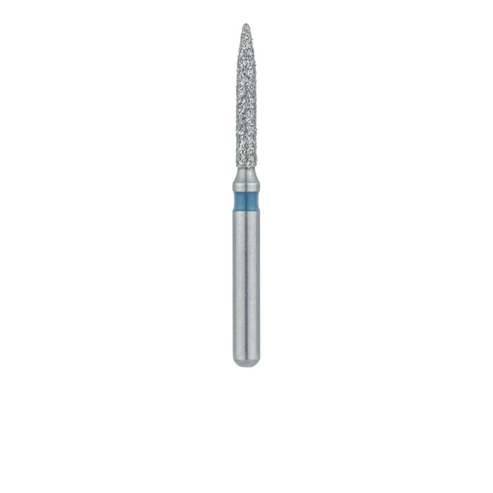 Single-Use Diamond Bur, Sterile, 25 Pack, 1.2mm Ø, Flame, 6mm Working Length, Medium, SS - 1512.6MS - Avtec Dental