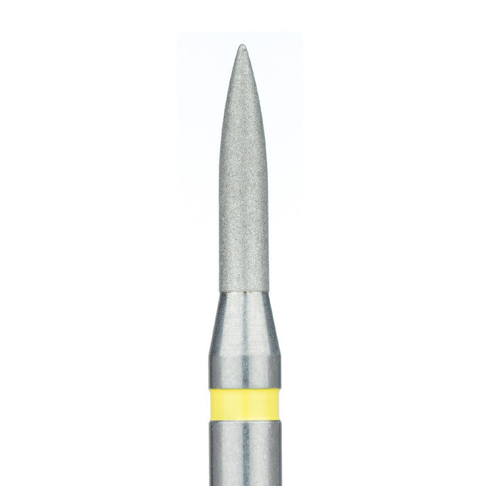 Flame Diamond Bur, 1.6mm Ø, Extra Fine, RA - 862C-016-RA - Avtec Dental