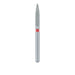 Single-Use Diamond Bur, Sterile, 25 Pack, 1.6mm Ø, Flame, 8mm Working Length, Fine, FG - 1516.8F - Avtec Dental