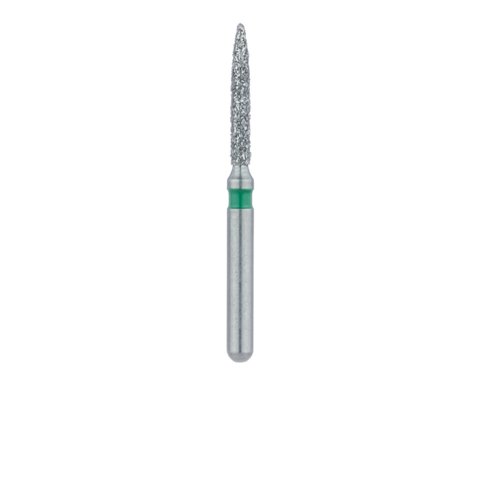 Flame Diamond Bur, 1.2mm Ø, Coarse, SS - 862G-012-SS - Avtec Dental