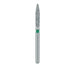 Single-Use Diamond Bur, Sterile, 25 Pack, 1.6mm Ø, Flame, 8mm Working Length, Coarse, FG - 1516.8C - Avtec Dental