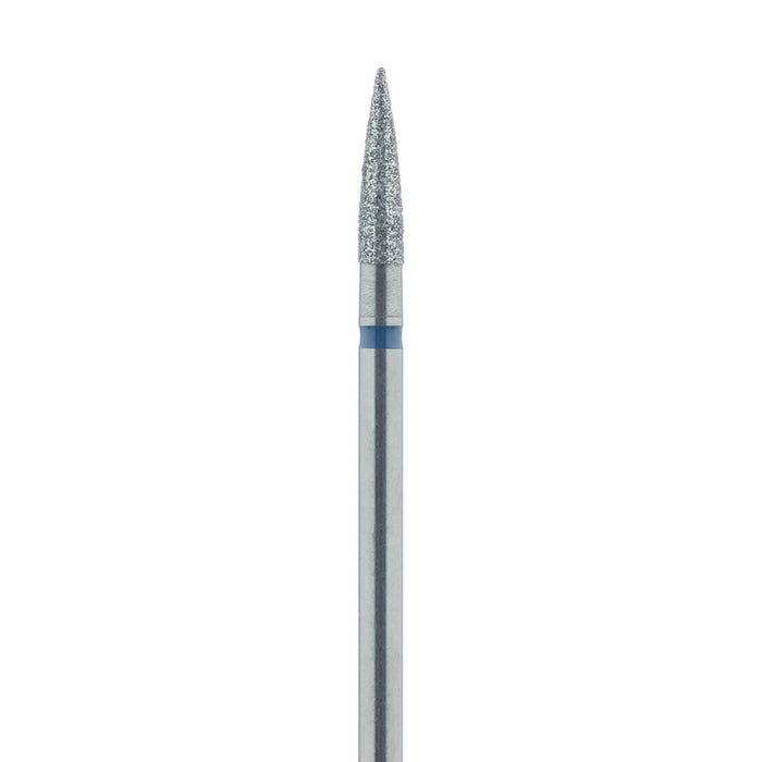 Long Flame Diamond Bur, 2.5mm Ø, Medium, HP - 863-025-HP - Avtec Dental