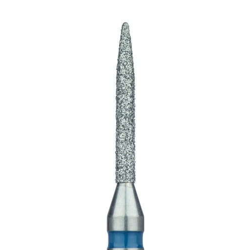Long Flame Diamond Bur, 1.2mm Ø, Medium, RA - 863-012-RA - Avtec Dental