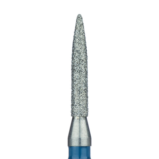 Long Flame Diamond Bur, 1.6mm Ø, Medium, RA - 863-016-RA - Avtec Dental