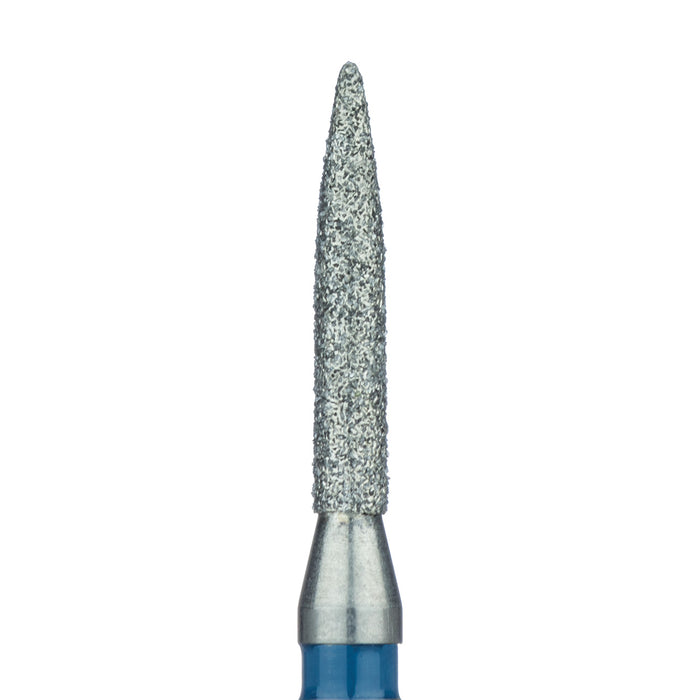 Long Flame Diamond Bur, 1.6mm Ø, Medium, RA - 863-016-RA - Avtec Dental