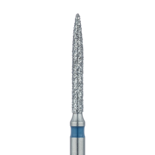 Long Flame Diamond Bur, 1.2mm Ø, Medium, FG - 863-012-FG - Avtec Dental