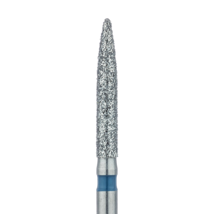 Long Flame Diamond Bur, 1.6mm Ø, Medium, FG - 863-016-FG - Avtec Dental