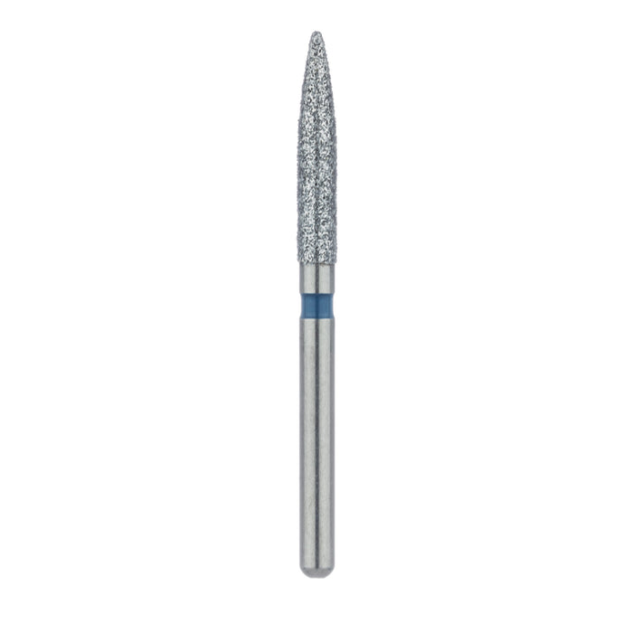 Long Flame Diamond Bur, 1.8mm Ø, Medium, FG - 863-018-FG - Avtec Dental