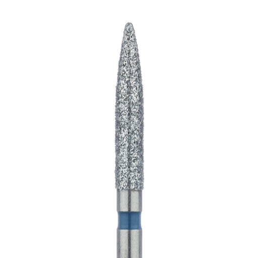 Long Flame Diamond Bur, 1.8mm Ø, Medium, FG - 863-018-FG - Avtec Dental