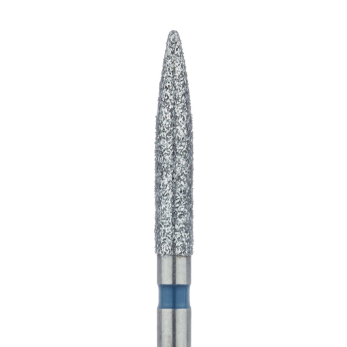 Long Flame Diamond Bur, 1.8mm Ø, Medium, FG - 863-018-FG - Avtec Dental