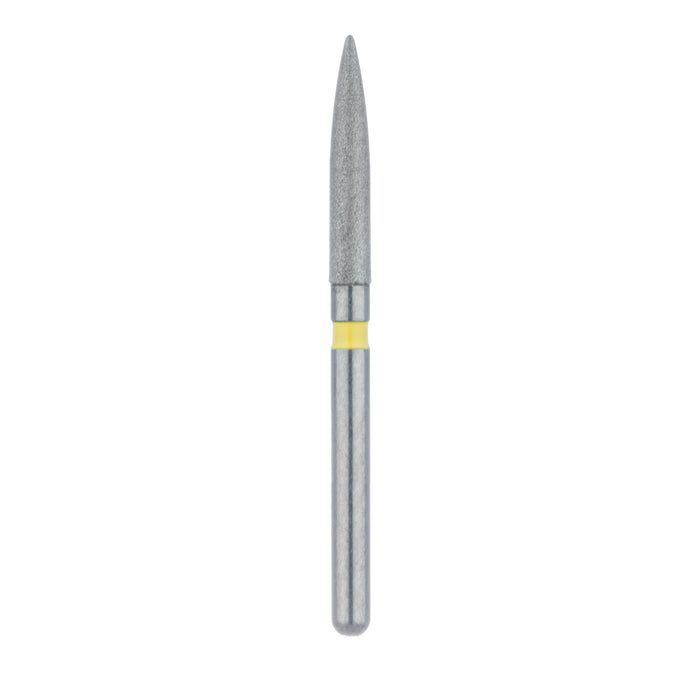Long Flame Diamond Bur, 1.6mm Ø, Extra Fine, FG - 863C-016-FG - Avtec Dental