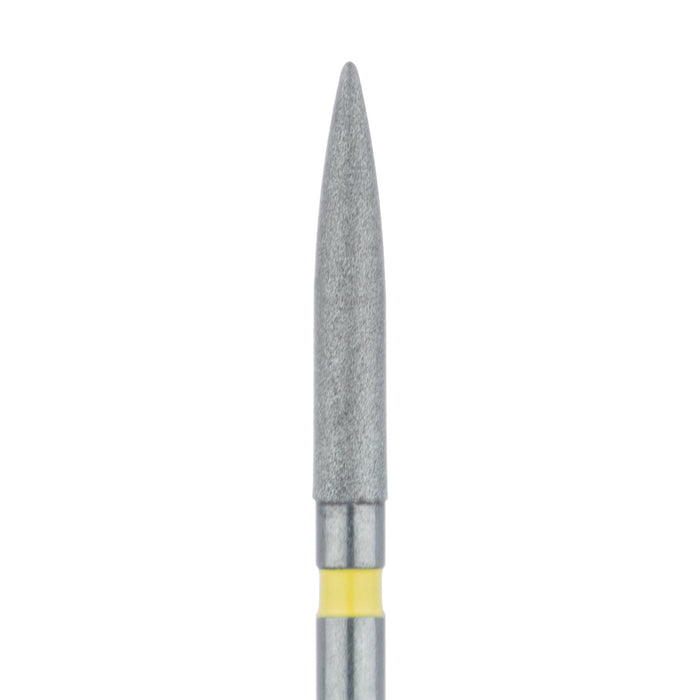 Long Flame Diamond Bur, 1.6mm Ø, Extra Fine, FG - 863C-016-FG - Avtec Dental