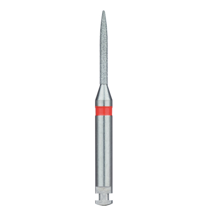Long Flame Diamond Bur, 1.2mm Ø, Fine, RA - 863F-012-RA - Avtec Dental