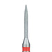 Long Flame Diamond Bur, 1.2mm Ø, Fine, RA - 863F-012-RA - Avtec Dental
