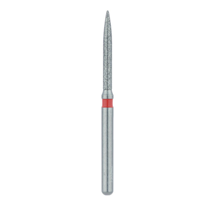Long Flame Diamond Bur, 1.2mm Ø, Fine, FG - 863F-012-FG - Avtec Dental
