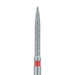 Long Flame Diamond Bur, 1.2mm Ø, Fine, FG - 863F-012-FG - Avtec Dental