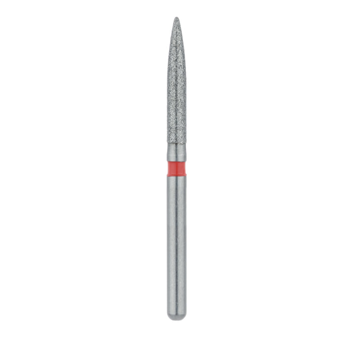 Long Flame Diamond Bur, 1.6mm Ø, Fine, FG - 863F-016-FG - Avtec Dental
