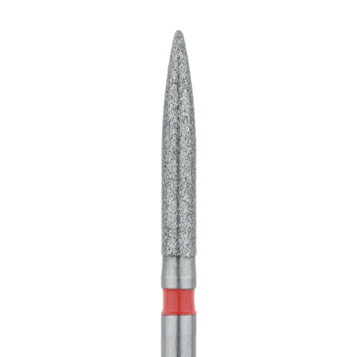 Long Flame Diamond Bur, 1.6mm Ø, Fine, FG - 863F-016-FG - Avtec Dental