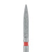 Long Flame Diamond Bur, 1.6mm Ø, Fine, FG - 863F-016-FG - Avtec Dental