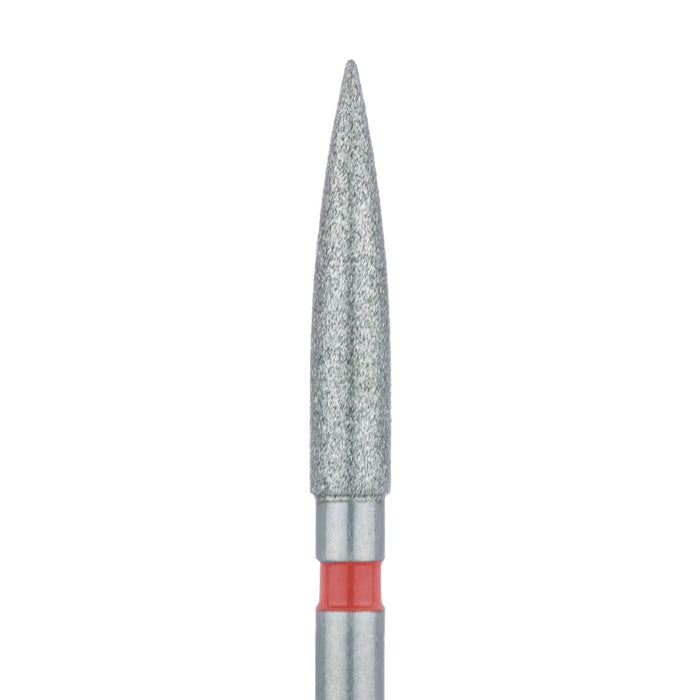 Long Flame Diamond Bur, 1.8mm Ø, Fine, FG - 863F-018-FG - Avtec Dental