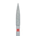 Long Flame Diamond Bur, 1.8mm Ø, Fine, FG - 863F-018-FG - Avtec Dental