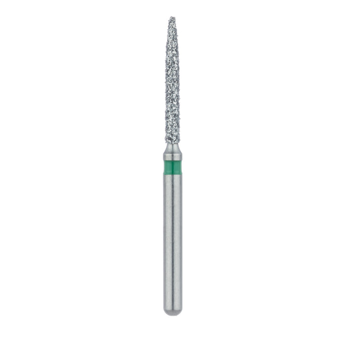 Long Flame Diamond Bur, 1.2mm Ø, Coarse, FG - 863G-012-FG - Avtec Dental