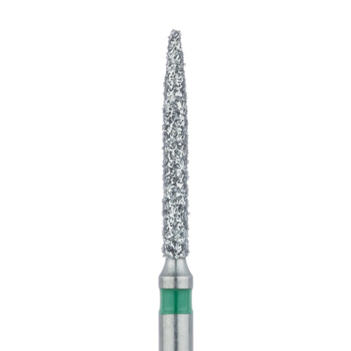 Long Flame Diamond Bur, 1.2mm Ø, Coarse, FG - 863G-012-FG - Avtec Dental