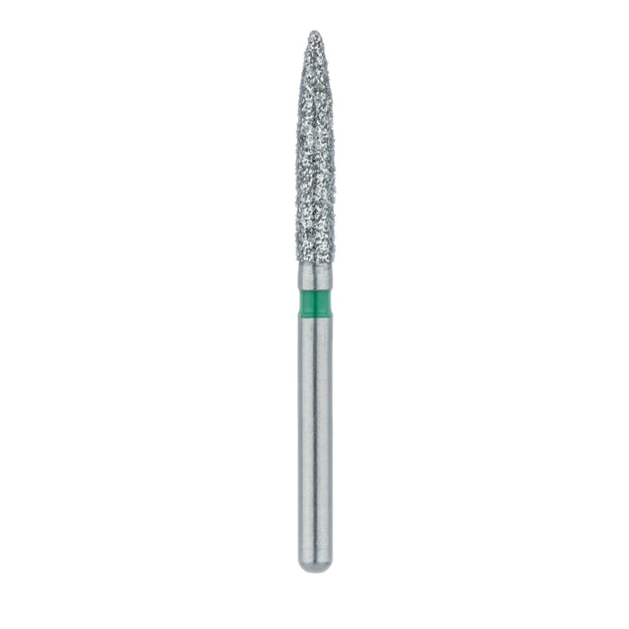 Long Flame Diamond Bur, 1.8mm Ø, Coarse, FG - 863G-018-FG - Avtec Dental