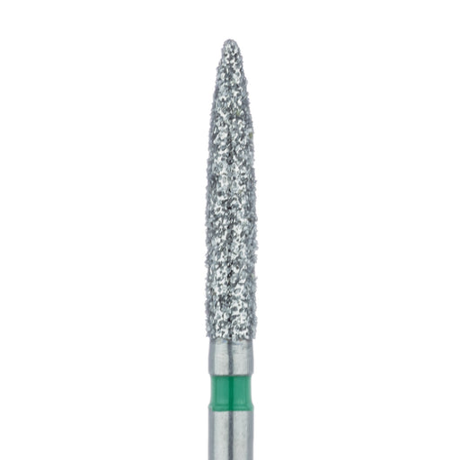 Long Flame Diamond Bur, 1.8mm Ø, Coarse, FG - 863G-018-FG - Avtec Dental