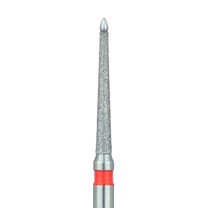 Feather Edge Diamond Bur, Safe End, 1.2mm Ø, Fine, FG - 863KF-012-FG - Avtec Dental