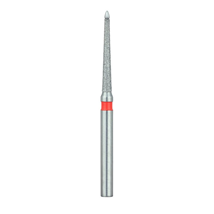 Feather Edge Diamond Bur, Safe End, 1.2mm Ø, Fine, FG - 863KF-012-FG - Avtec Dental