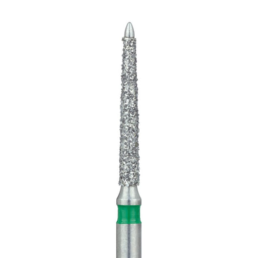 Feather Edge Diamond Bur, Safe End, 1.2mm Ø, Coarse, FG - 863KG-012-FG - Avtec Dental