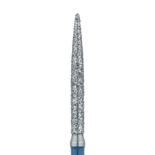 Long Flame Diamond Bur, 1.4mm Ø, Medium, FG - 863L-014-FG - Avtec Dental