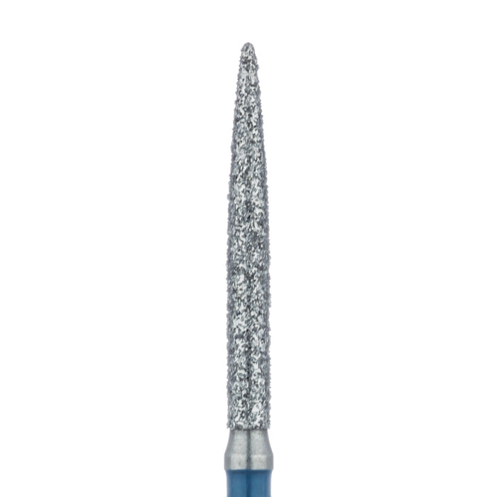 Long Flame Diamond Bur, 1.4mm Ø, Medium, FG - 863L-014-FG - Avtec Dental