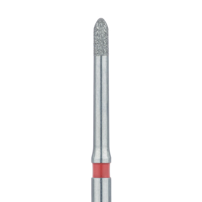 Long Access Diamond Bur, Bevel Tip, 0.9mm Ø, Fine, FG - 865LF-009-FG - Avtec Dental