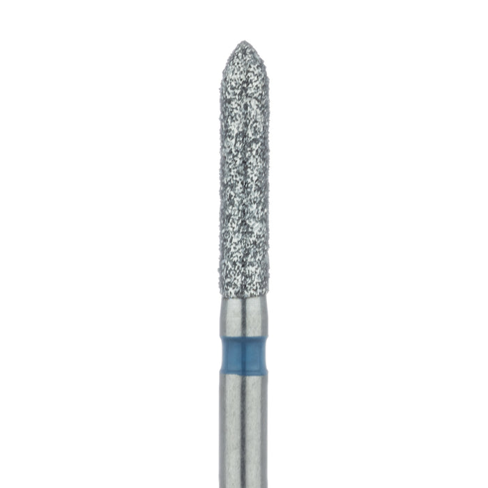 Long Torpedo Diamond Bur, 1.6mm Ø, Medium, FG - 868-016-FG - Avtec Dental