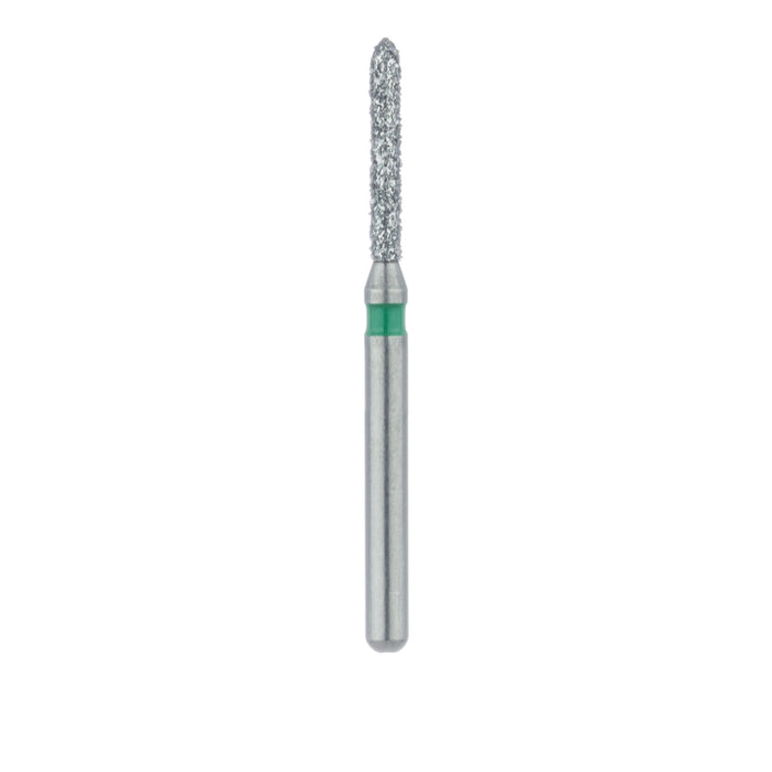 Single-Use Diamond Bur, Sterile, 25 Pack, 1.2mm Ø, Torpedo, 8mm Working Length, Coarse, FG - 1800.8C - Avtec Dental