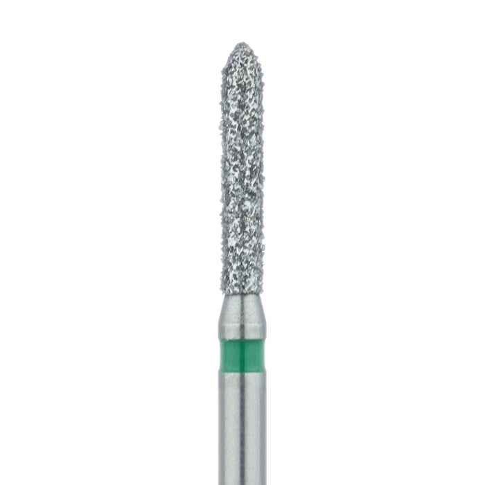 Long Torpedo Diamond Bur, 1.4mm Ø, Coarse, FG - 868G-014-FG - Avtec Dental