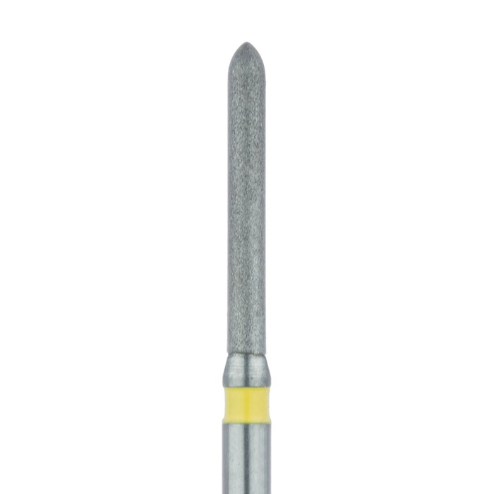 Long Torpedo Diamond Bur, Beveled Tip, 1.2mm Ø, Extra Fine, HP - 869C-012-FG - Avtec Dental