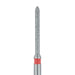 Long Torpedo Diamond Bur, Beveled Tip, 1mm Ø, Fine, FG - 869F-010-FG - Avtec Dental