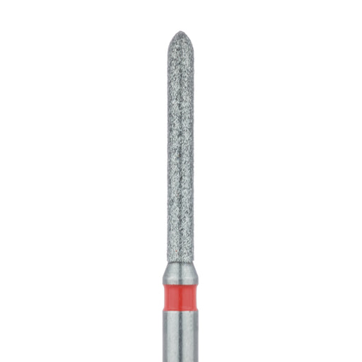 Long Torpedo Diamond Bur, Beveled Trip, 1.2mm Ø, Fine, FG - 869F-012-FG - Avtec Dental
