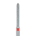 Long Torpedo Diamond Bur, Beveled Trip, 1.2mm Ø, Fine, FG - 869F-012-FG - Avtec Dental