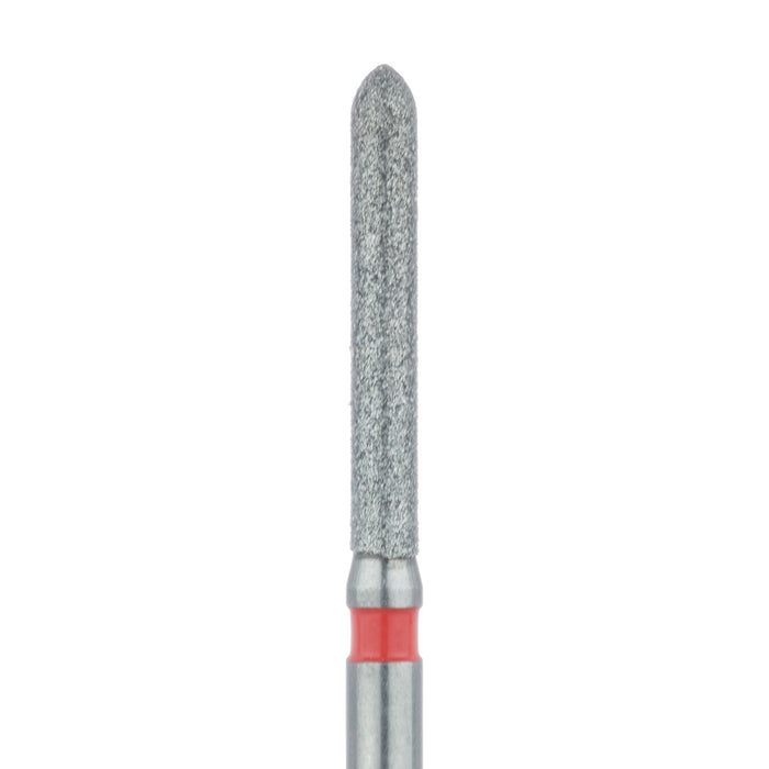 Long Torpedo Diamond Bur, Beveled Tip, 1.4mm Ø, Fine, FG - 869F-014-FG - Avtec Dental