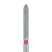 Long Torpedo Diamond Bur, Beveled Tip, 1.6mm Ø, Fine, FG - 869F-016-FG - Avtec Dental