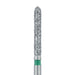 Long Torpedo Diamond Bur, 1.6mm Ø, Coarse, FG - 869G-016-FG - Avtec Dental